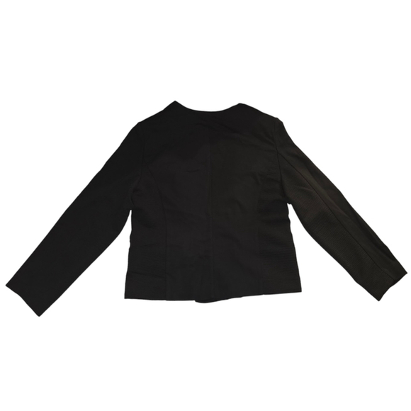 NWT VTG Chico's Women's Pointe Jacket Size 2 Black Gold Zipper Pockets MSRP $129 - Picture 5 of 8